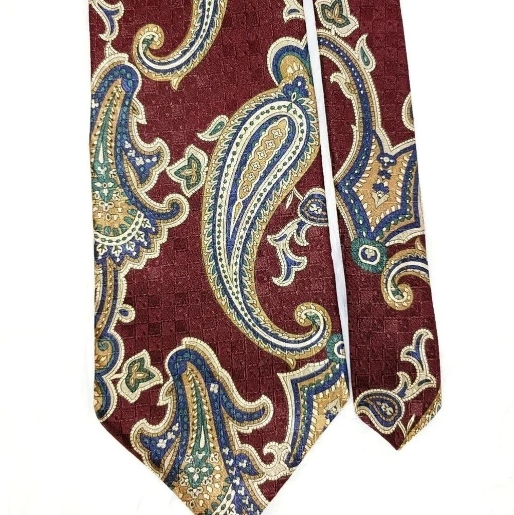 Vintage Oak Creek Italian Silk Tie 56